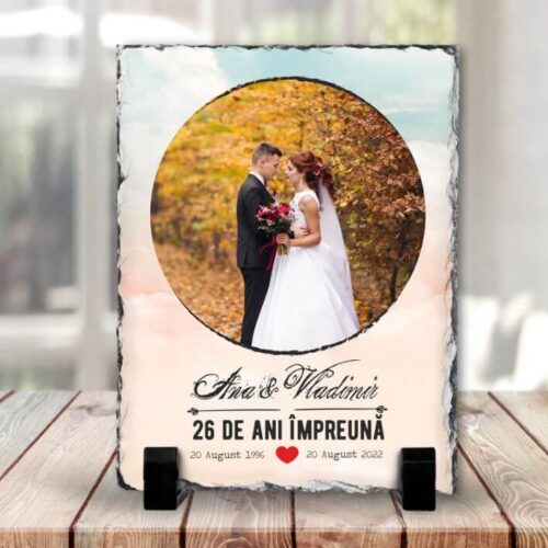 Ardezie Personalizata 26 de ani impreună