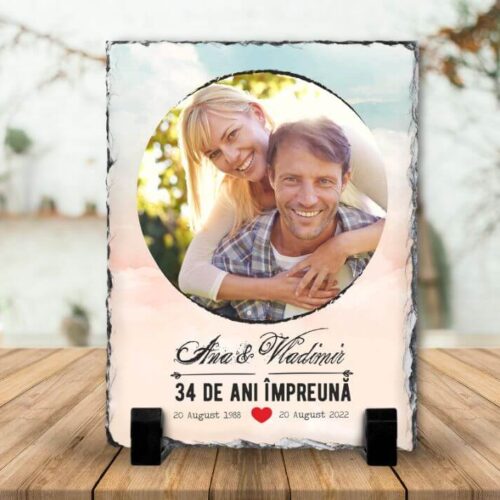 Ardezie Personalizata 34 de ani impreună
