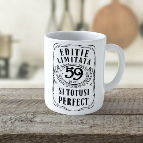 Cană personalizată Editie Limitata 59 de ani