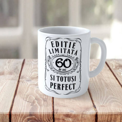 Cană personalizată Editie Limitata 60 de ani