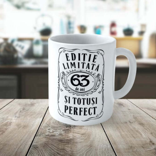 Cană personalizată Editie Limitata 63 de ani