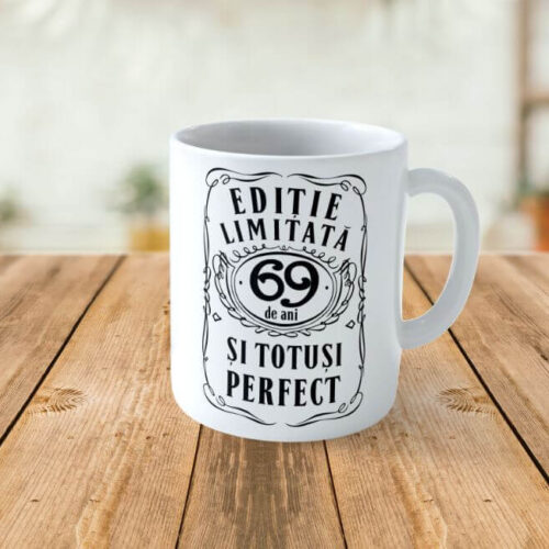 Cană personalizată Editie Limitata 69 de ani
