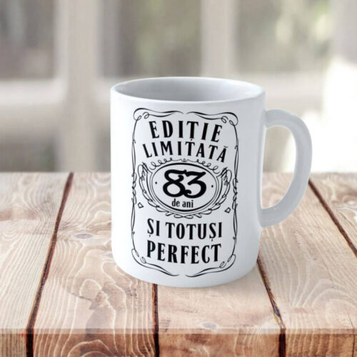 Cană personalizată Editie Limitata 83 de ani
