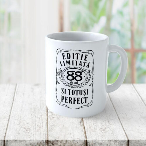 Cană personalizată Editie Limitata 88 de ani
