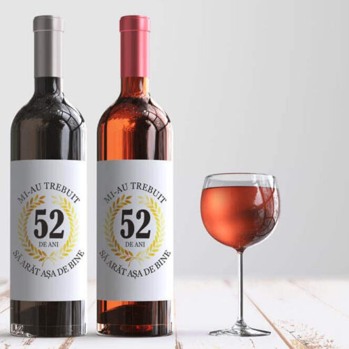 Set Cadou 10 Etichete de vin Personalizate Mi-au trebuit ani să arăt așa de bine Model7