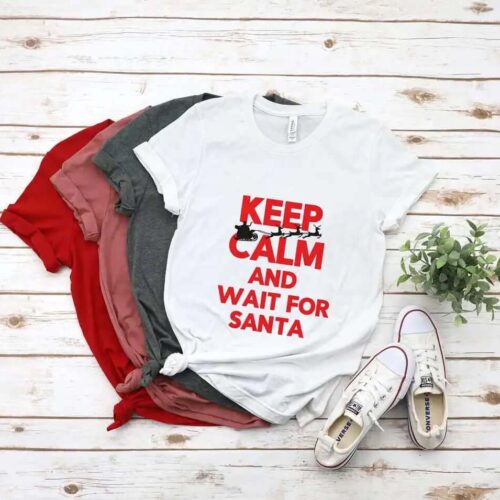 Tricou Keep Calm wait for Santa