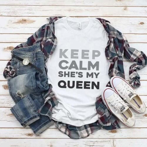 Tricou Keep Calm She's My Queen