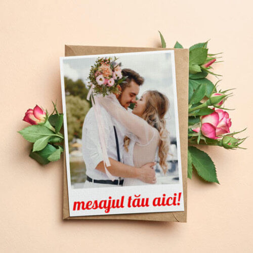 Magnet personalizat cu 1 poza si mesaj 10x15 cm