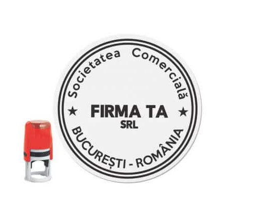 Stampila Firma SRL - Personalizare inclusă