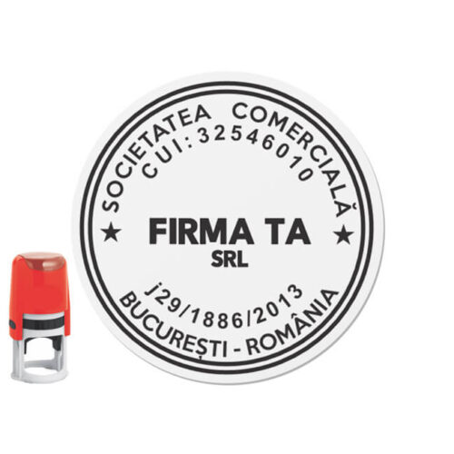 Ștampilă R40 Diametru 40mm - Personalizare inclusă