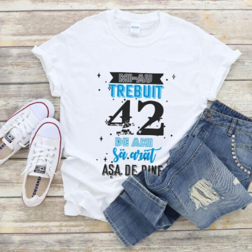 Tricou Mi-au trebuit 42 de ani sa arat asa de bine Model2