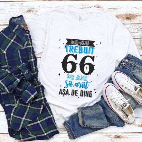Tricou Mi-au trebuit 66 de ani sa arat asa de bine Model2