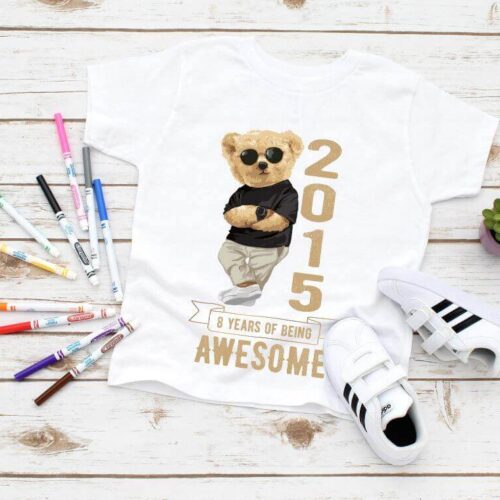 Tricou Personalizat 8 years of being awesome
