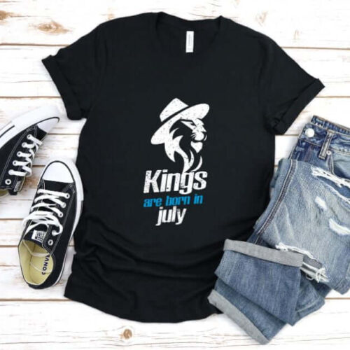 Tricou Kings are born in July