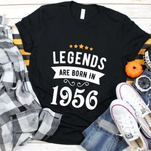 Tricou Personalizat Legends are born in 1956