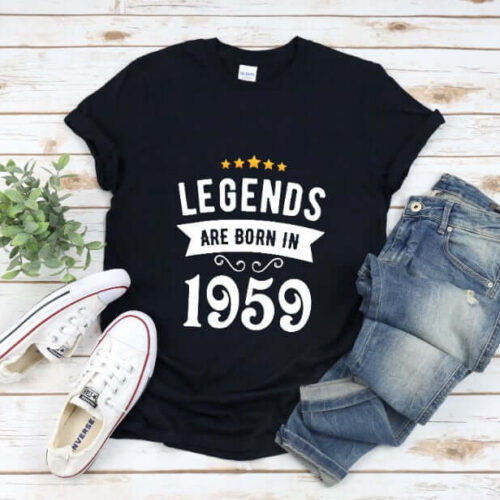 Tricou Personalizat Legends are born in 1959