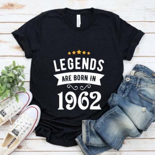 Tricou Personalizat Legends are born in 1962