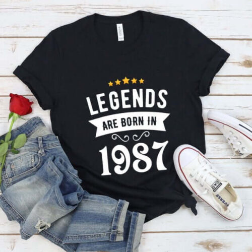 Tricou Personalizat Legends are born in 1987