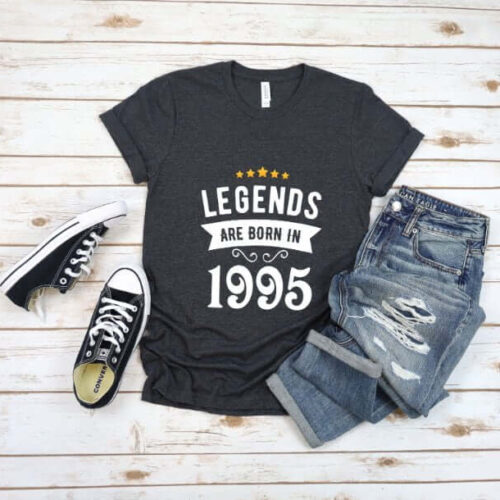 Tricou Personalizat Legends are born in 1995