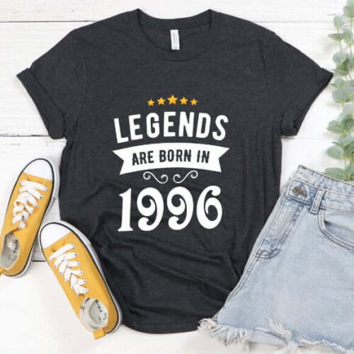 Tricou Personalizat Legends are born in 1996