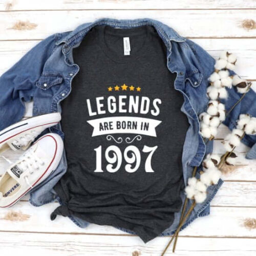 Tricou Personalizat Legends are born in 1997