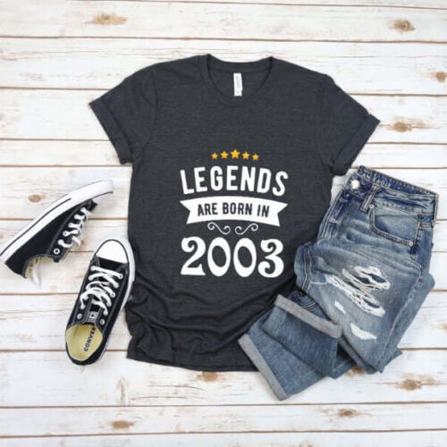 Tricou Personalizat Legends are born in 2003