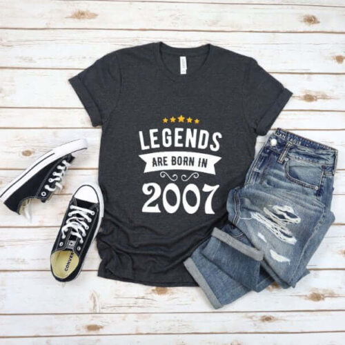 Tricou Personalizat Legends are born in 2007