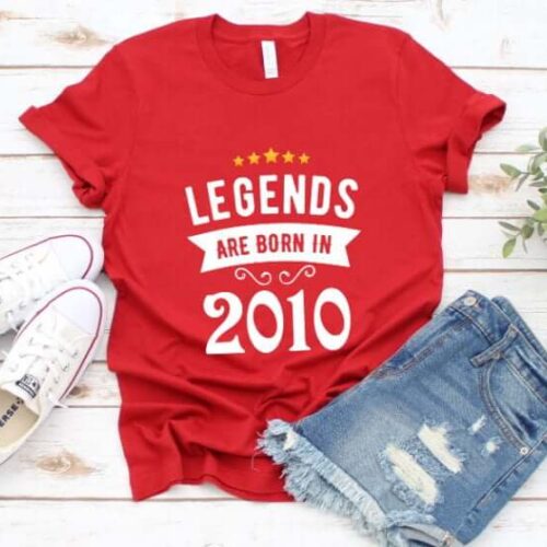 Tricou Personalizat Legends are born in 2010