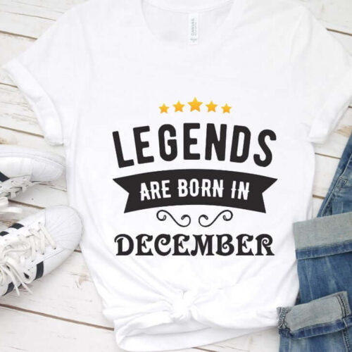 Tricou Legends are born in December