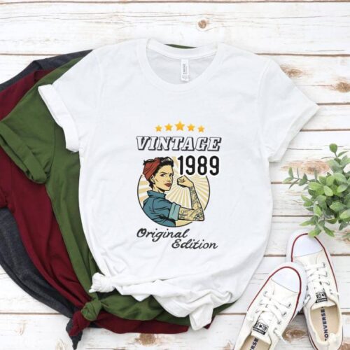Tricou Personalizat Vintage 1989 Original Edition