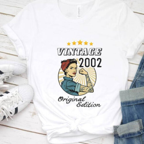 Tricou Personalizat Vintage 2002 Original Edition