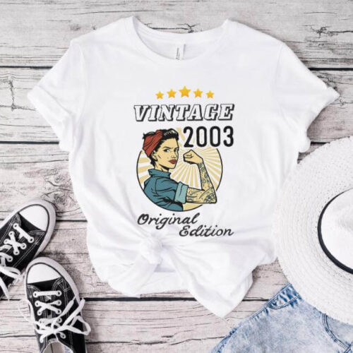 Tricou Personalizat Vintage 2003 Original Edition