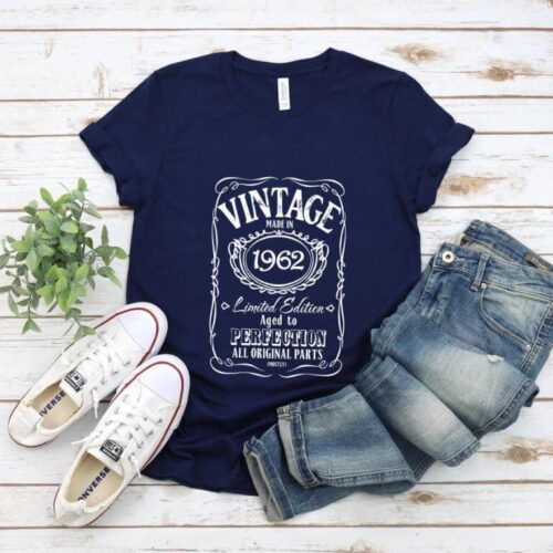 Tricou Personalizat Vintage Made In 1962 Aged to Perfection