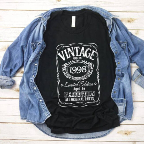 Tricou Personalizat Vintage Made In 1998 Aged to Perfection