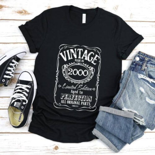 Tricou Personalizat Vintage Made In 2000 Aged to Perfection