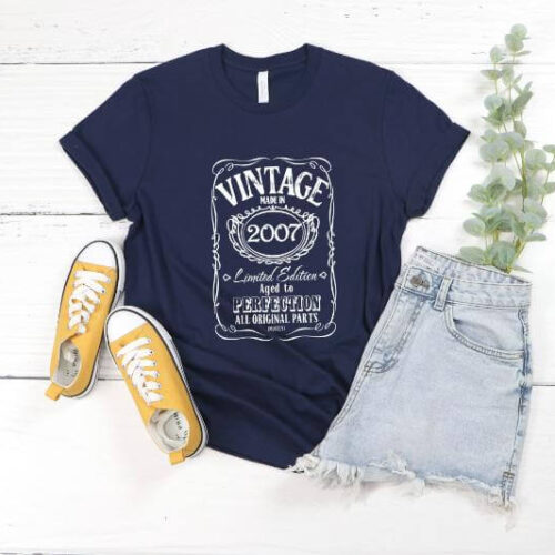 Tricou Personalizat Vintage Made In 2007 Aged to Perfection