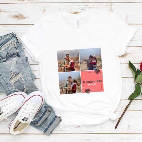 Tricou Te voi iubi o viață promit