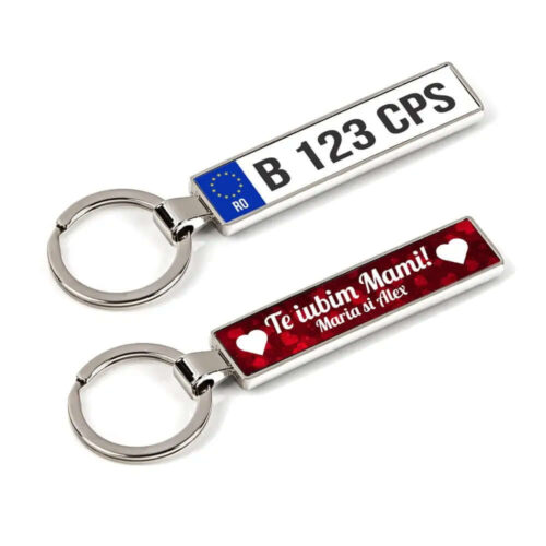 Breloc Număr Auto Te Iubim Mami