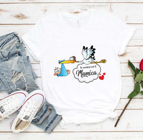 Tricou În Curând Voi Fi Mămică