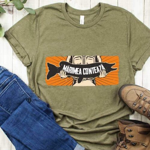 Tricou Pescari Mărimea Contează