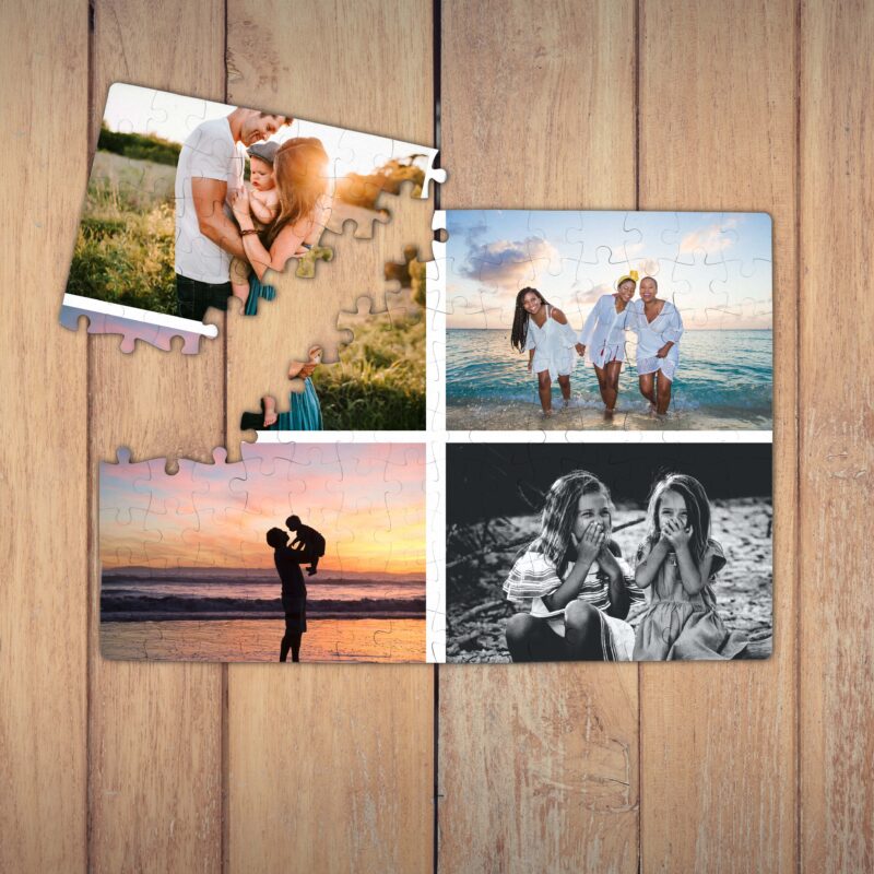 Puzzle Personalizat Magnetic - 96 de piese, 20x28 cm, 4 poze, PZ010 - imagine 2
