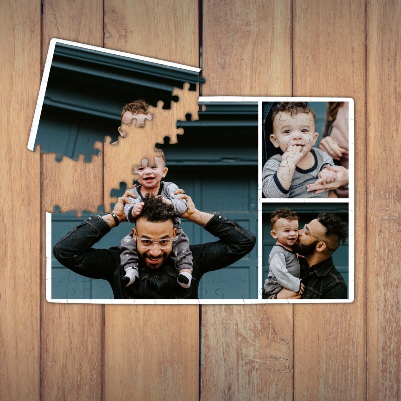 Puzzle Personalizat Magnetic - 96 de piese, 20x28 cm, 3 poze, PZ03 - imagine 2