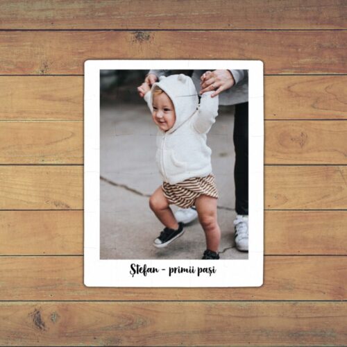Puzzle Personalizat pentru copii - 30 de piese, 19x24 cm, o poza cu text, PZ026